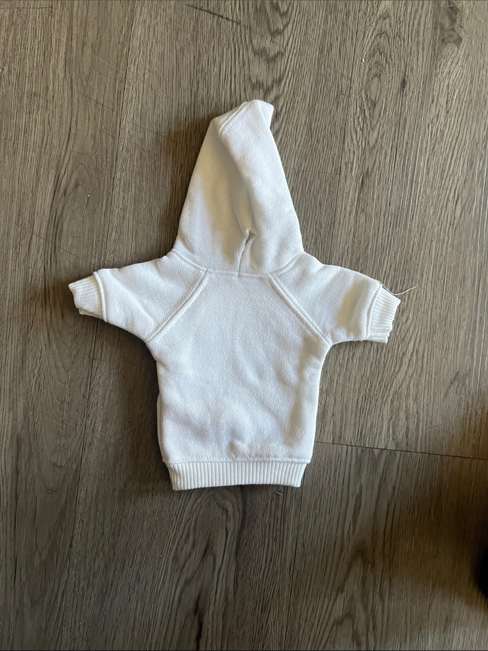 Kids White Hooded Pullover Shirt